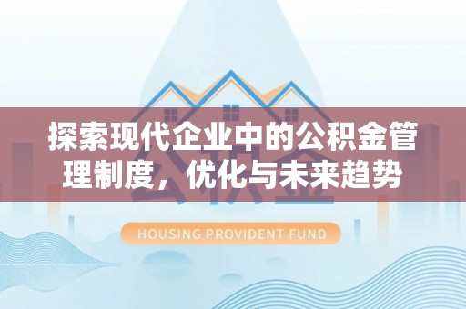云和探索现代企业中的公积金管理制度，优化与未来趋势