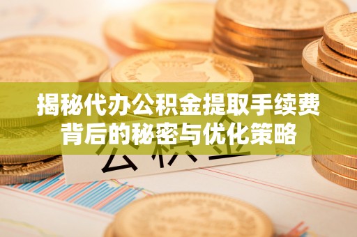 云和揭秘代办公积金提取手续费背后的秘密与优化策略