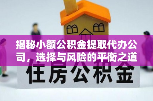 云和揭秘小额公积金提取代办公司，选择与风险的平衡之道