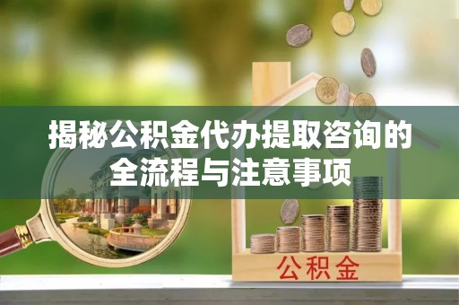 云和揭秘公积金代办提取咨询的全流程与注意事项